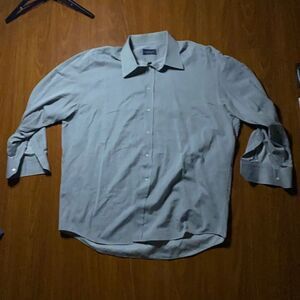 Canali, 2xl, silver, dress shirt